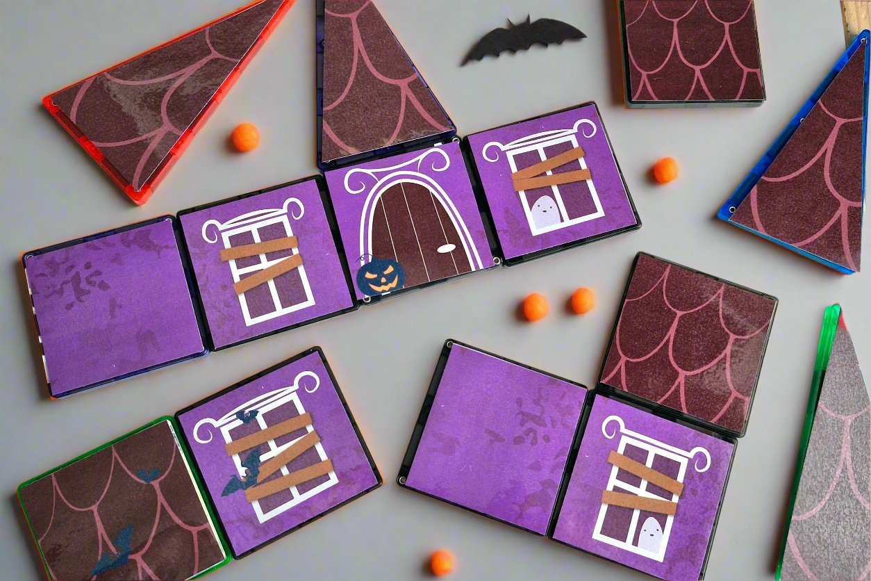 Magnet tile toppers - Haunted House