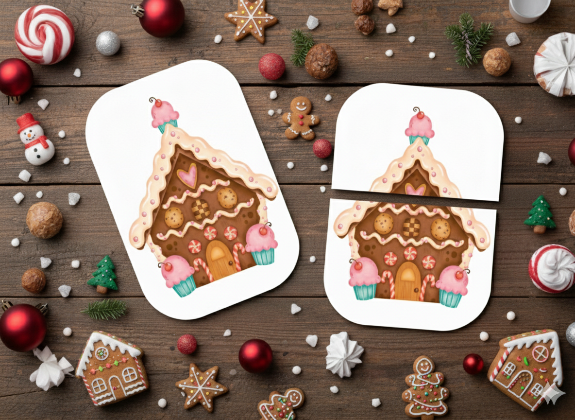 Flisat Insert- GingerbreadHouse