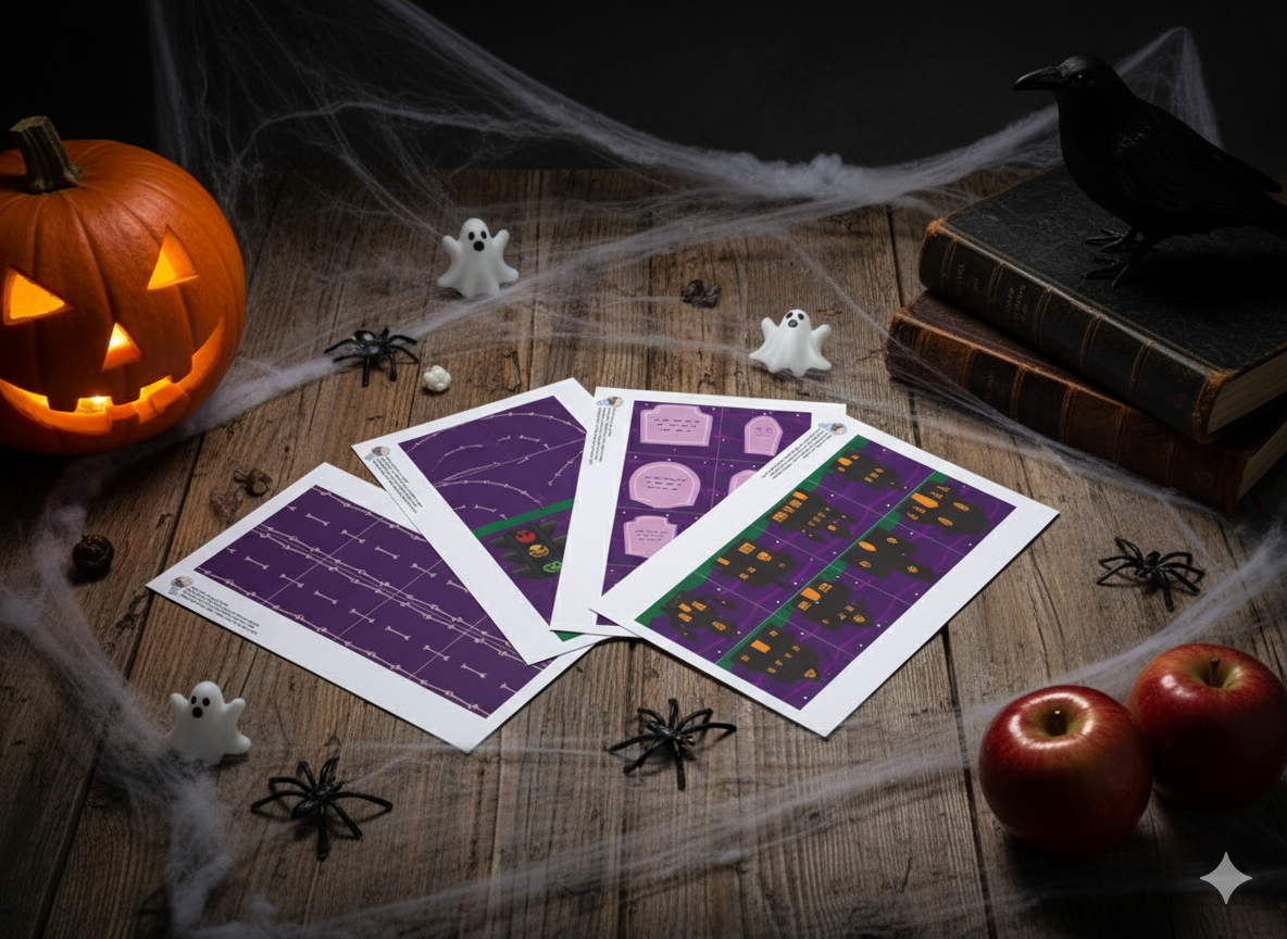 Halloween Road Magnet tile Toppers
