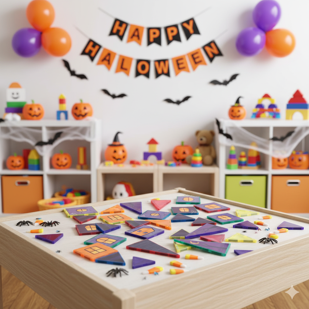Haunted house Magnet tile toppers
