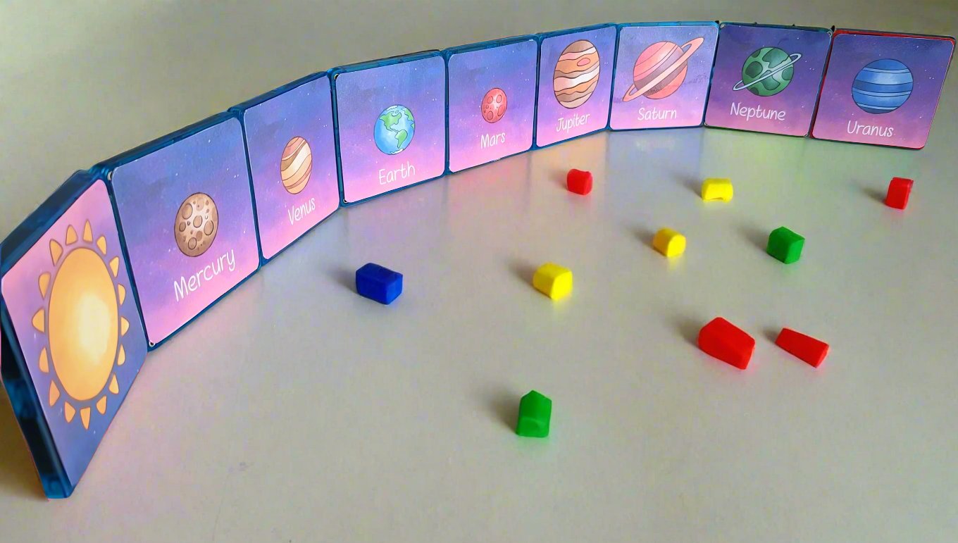 Magnet tile toppers - Space exploration planets