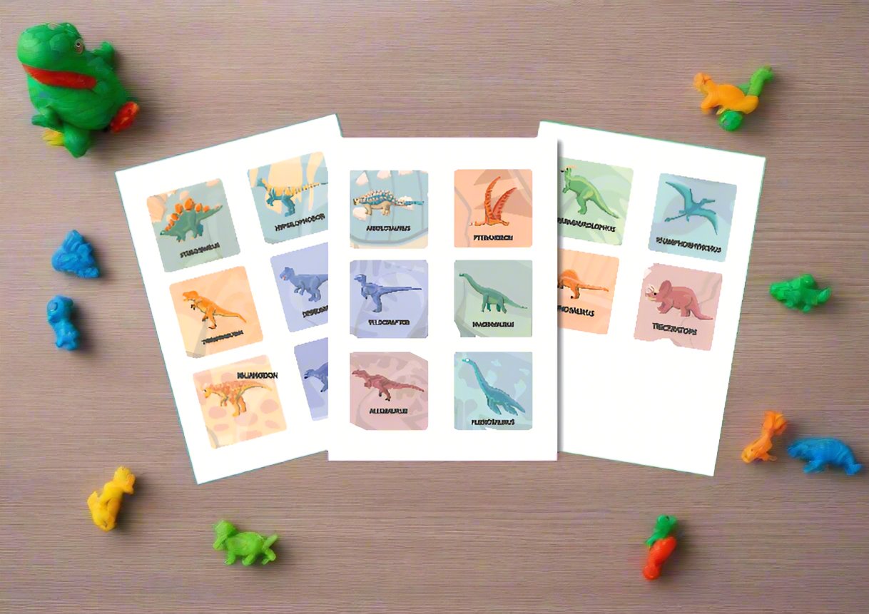 Magnatile toppers - Named dinosaur toppers