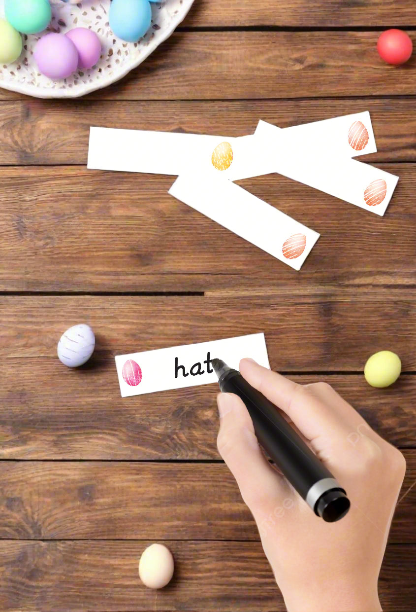 Printable Spelling Easter egg activity for all ages