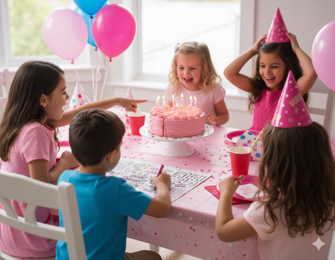 Birthday party placemat printable