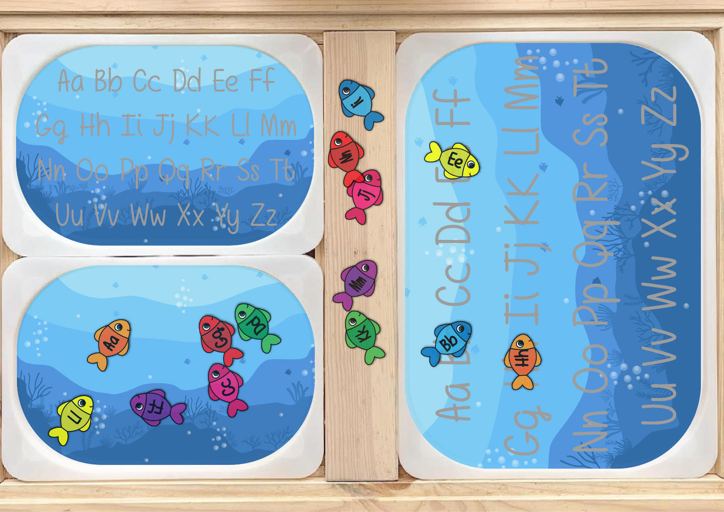 Alphabet fishing Flisat insert
