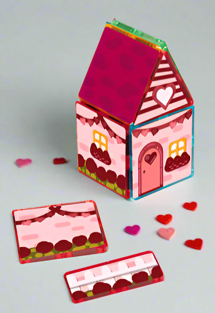 Valentines Day Magnet Tile house toppers