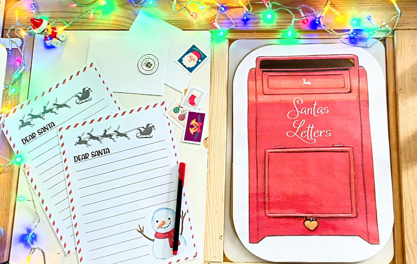 Flisat Insert - Letters to Santa Including Elf letter and alphabet matching activity