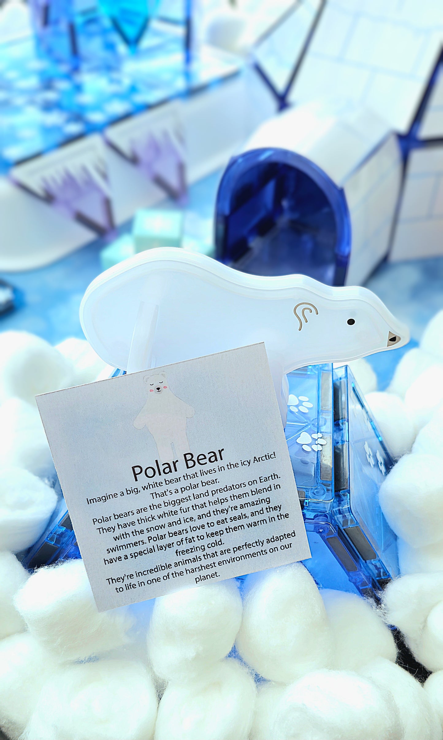 Snowy Igloo Printable playset bundle - Flisat and magnet tile toppers