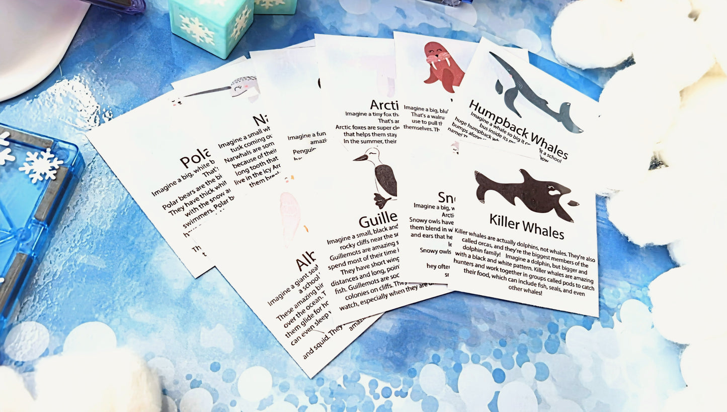 Snowy Igloo Printable playset bundle - Flisat and magnet tile toppers