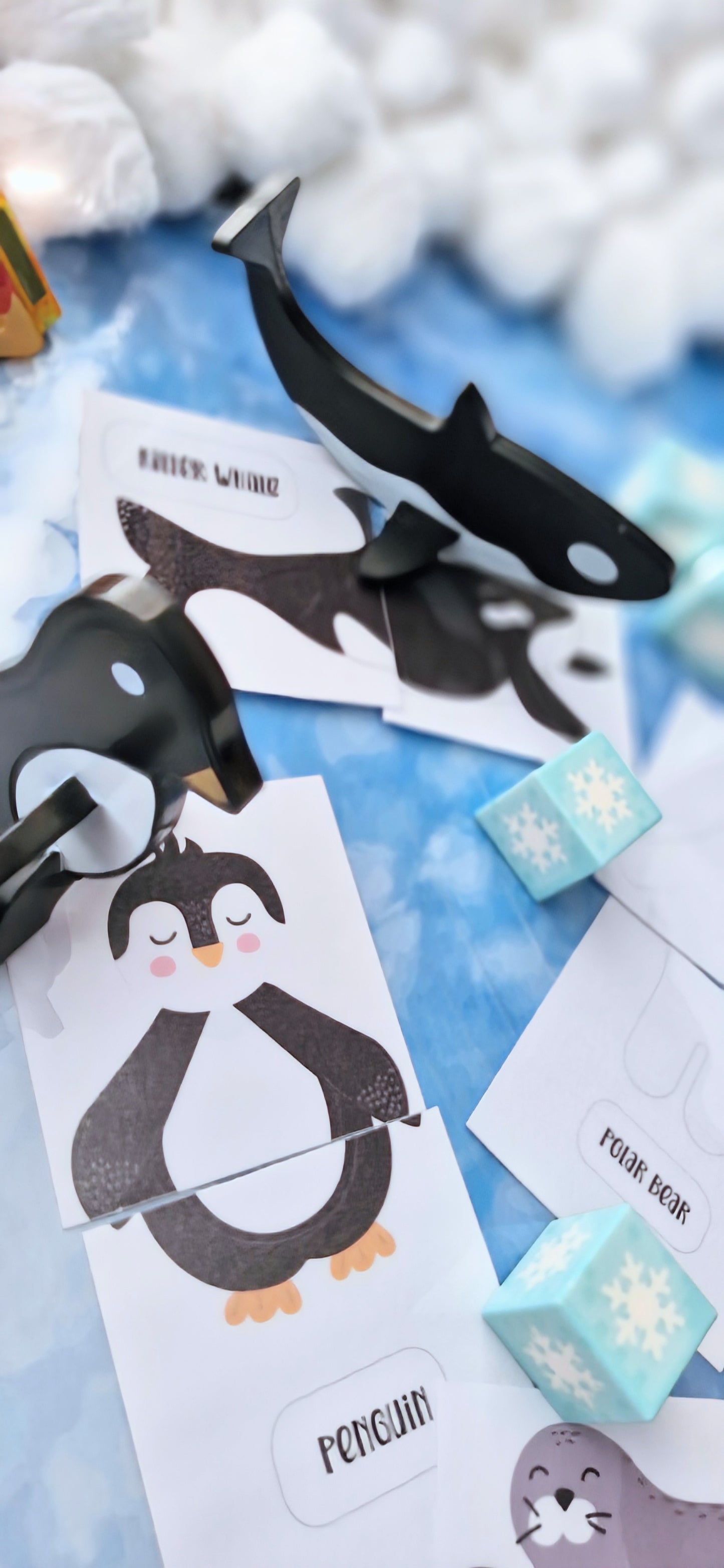Snowy Igloo Printable playset bundle - Flisat and magnet tile toppers