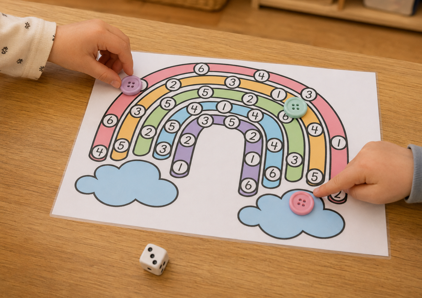 Rainbow Number Cover Game