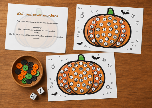 Pumpkin Number Cover Game