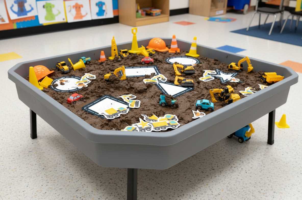 Kids Car Play Road Shapes and matching construction shapes