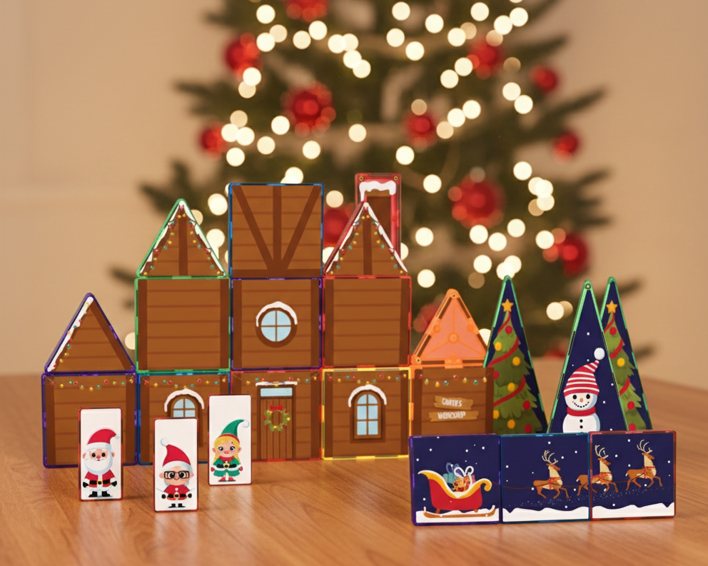 Santa's Grotto Magnet tile toppers Inside and Out