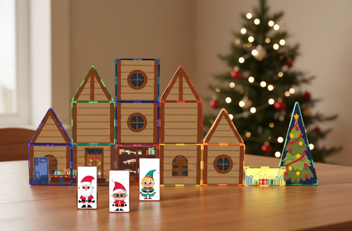 Santa's Grotto Magnet tile toppers Inside and Out