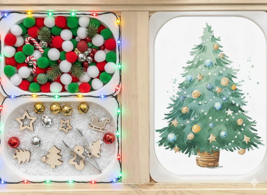 Flisat insert - Christmas tree insert for light box