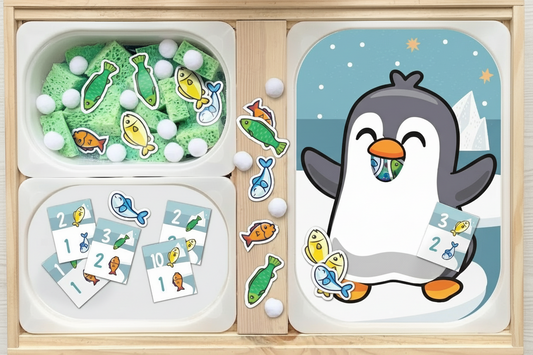 Feed the penguin Maths activity