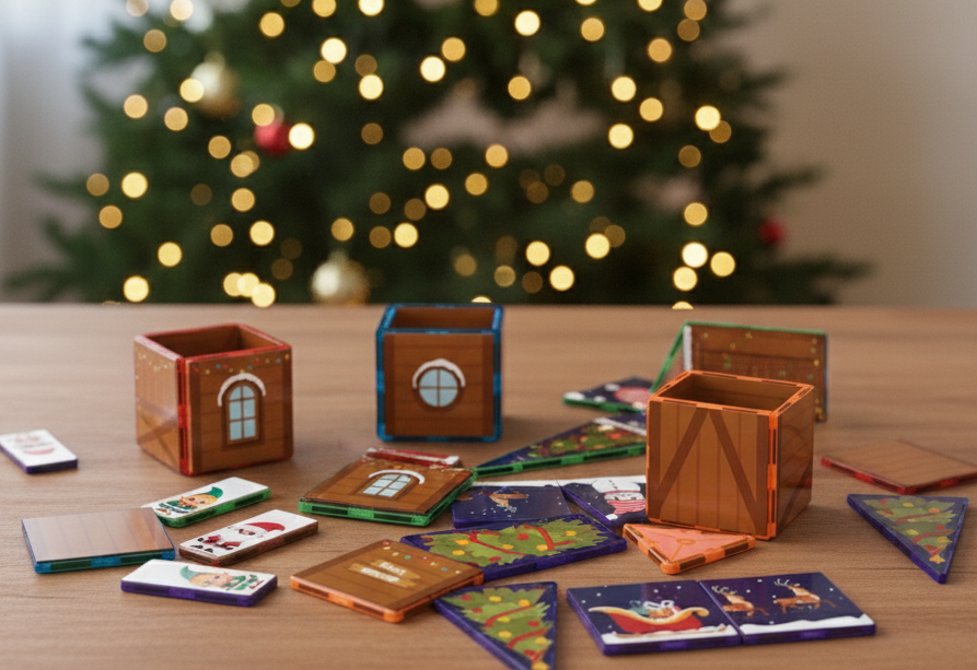 Santa's Grotto Magnet tile toppers Inside and Out