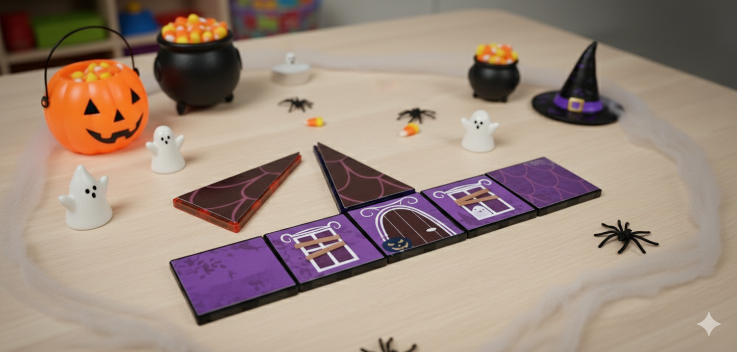 Magnet tile toppers - Haunted House