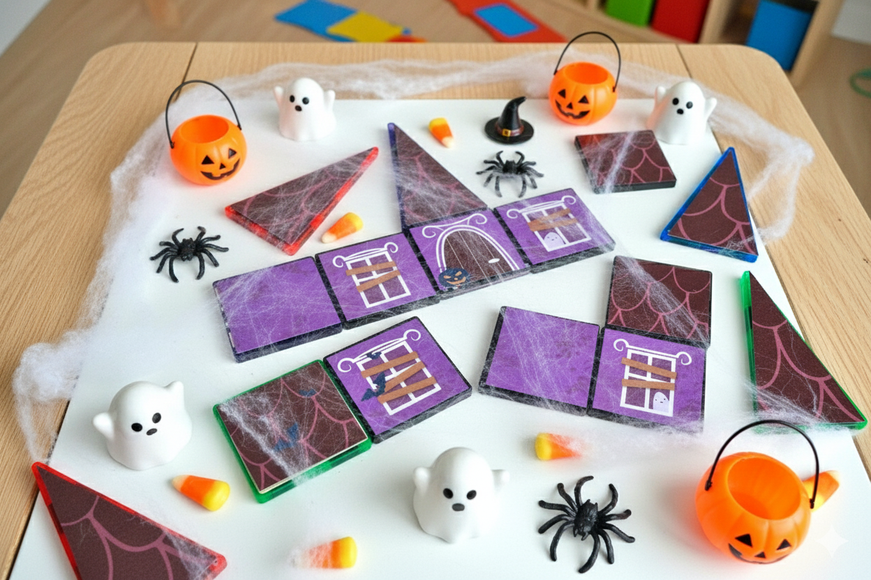 Magnet tile toppers - Haunted House
