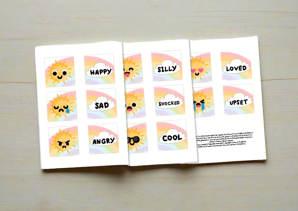 Magnet tile toppers - Matching emotions