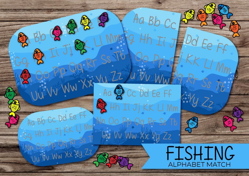 Alphabet fishing Flisat insert