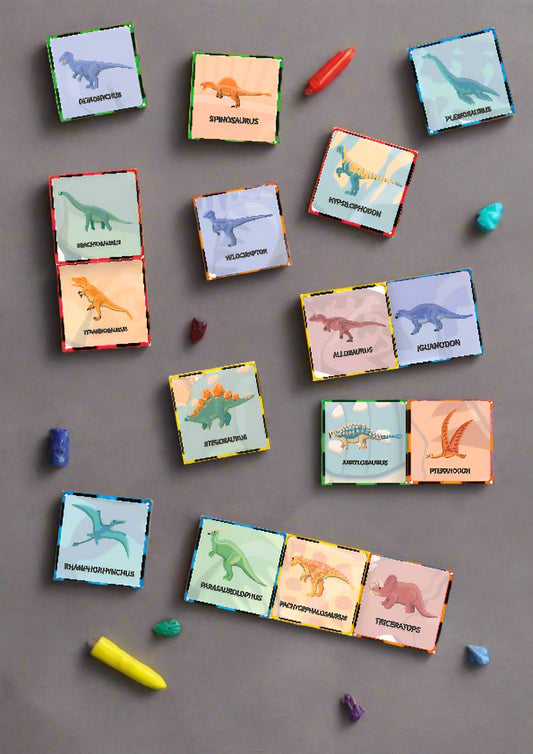 Magnatile toppers - Named dinosaur toppers