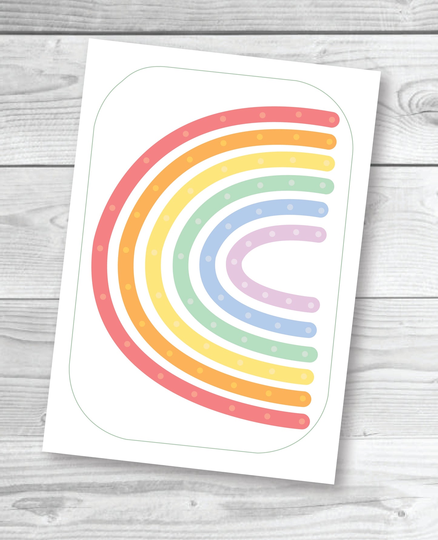 Rainbow Flisat Insert for loose parts play and lightbox