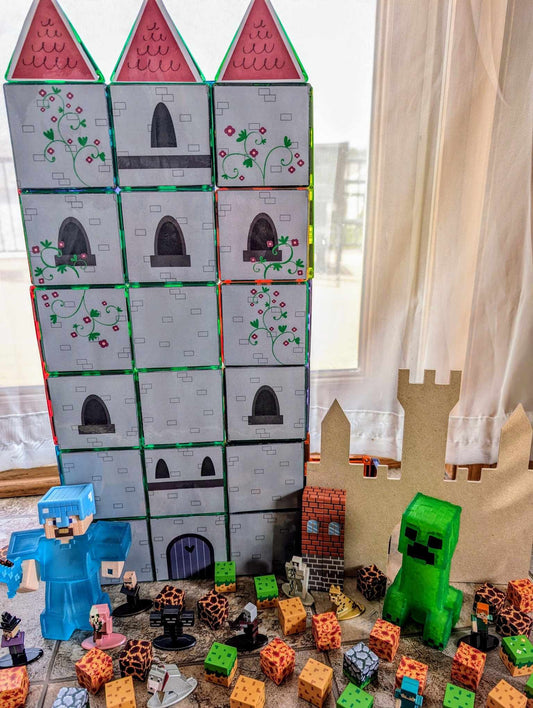 Magnet tile toppers - Castle set