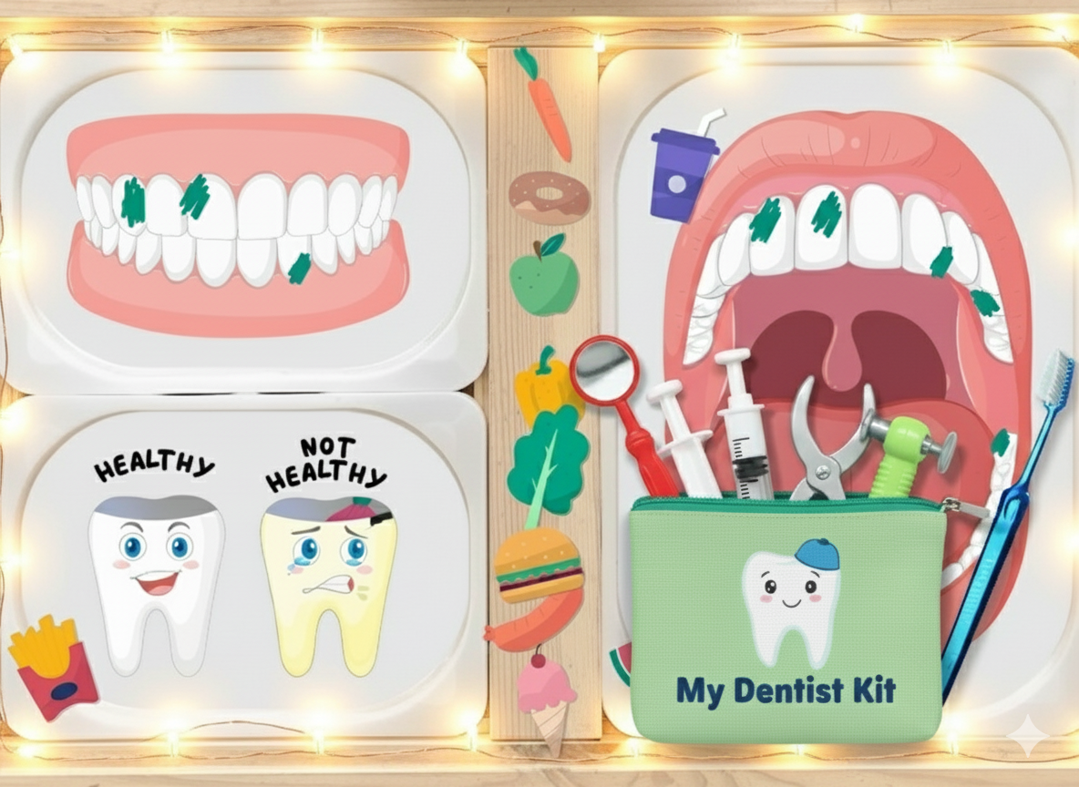 Dentist pretend play Flisat Insert