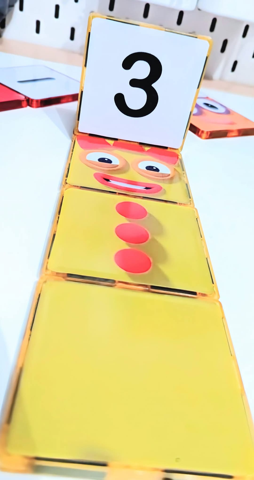 Number blocks Magnet tile toppers
