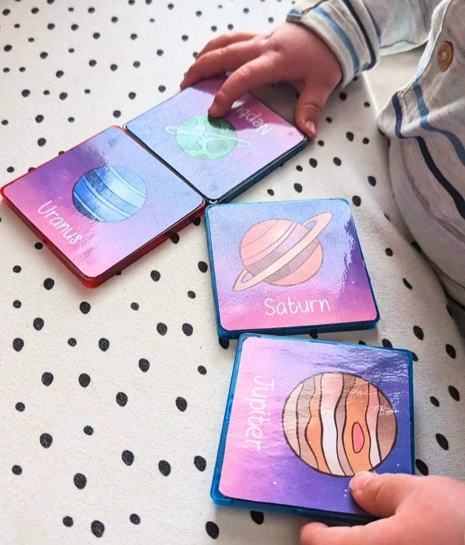 Magnet tile toppers - Space exploration planets