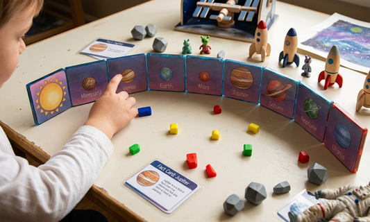 Magnet tile toppers - Space exploration planets