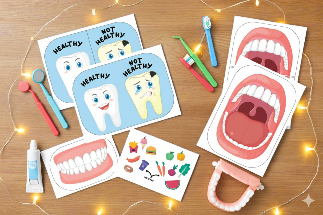Dentist pretend play Flisat Insert