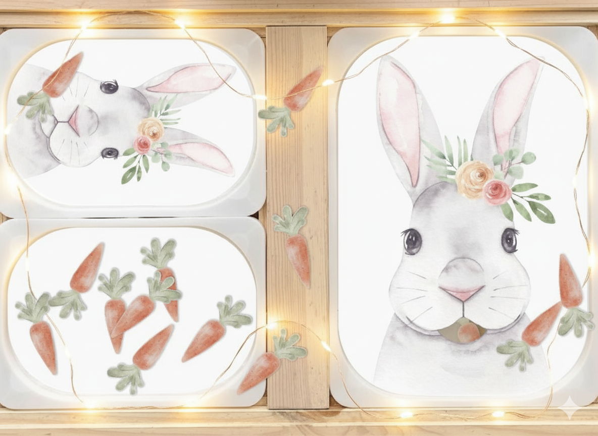 Easter Bunny feeding activity insert
