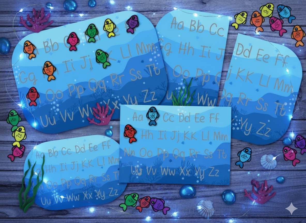 Alphabet fishing Flisat insert