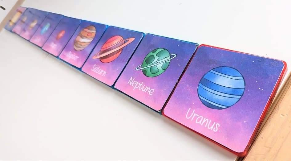 Magnet tile toppers - Space exploration planets