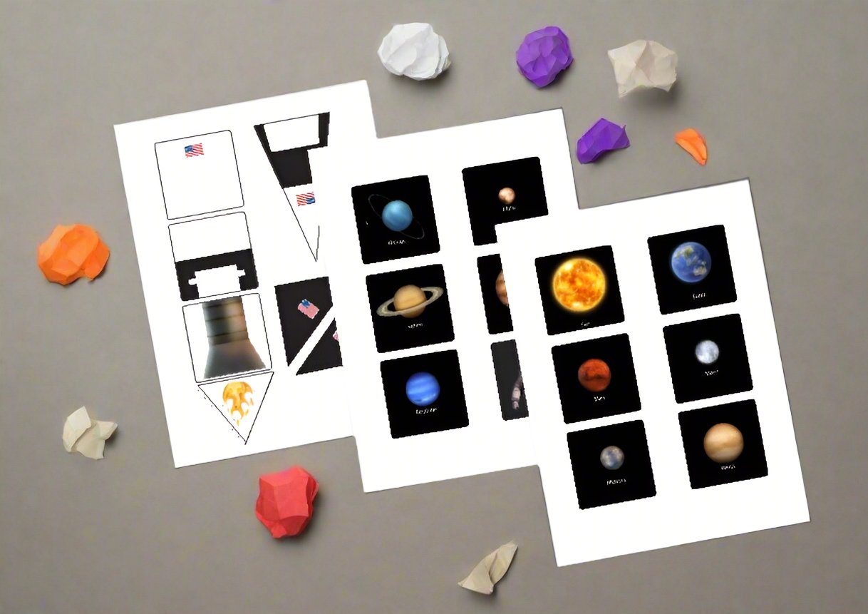 Magnet tile toppers - Rocketship